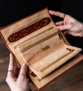 Premium Leather Travel Pouch